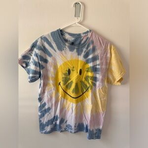 Tie dye smiley face tee from Urban Outfitters in size M